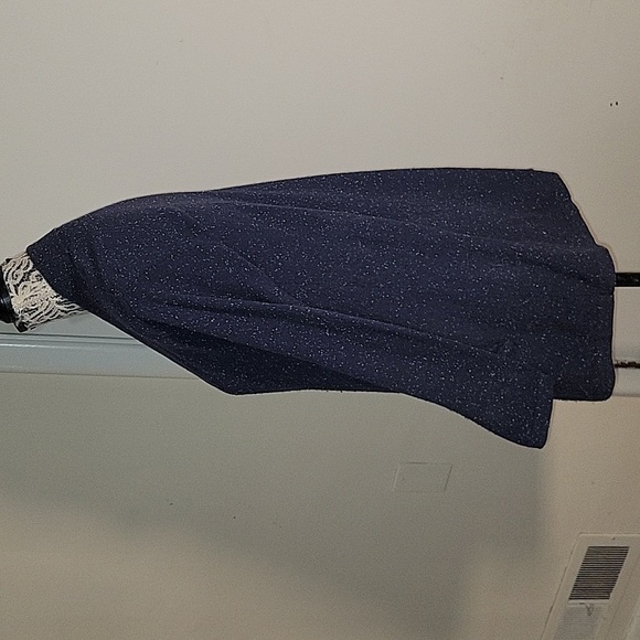 J JILL 1 button Marbelized Blue Angora Blend Cardigan Sweater S Mature Oversized - Picture 2 of 6